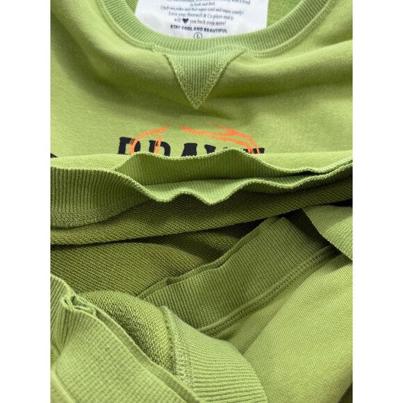 Hammill & Co Australia Sweatshirt Graphic Print Brave Freeborn Elk Green Size L - Picture 5 of 9
